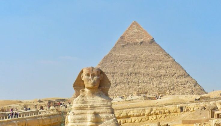 Cairo and the Grand Egyptian Museum in one day from Hurghada Great Sphinx and Pyramid of Khafre at the Giza Plateau during a private Cairo day trip from Hurghada Egypt